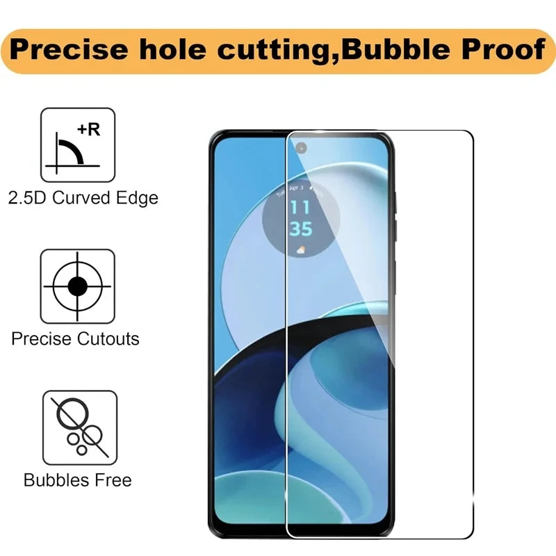 3Pcs Tempered Glass For  Motorola Moto G10 G20 G30 G50 G60 G100 G200 G31 G41 G51 G71 G22 G52 G82 E40 E20 Screen Protector