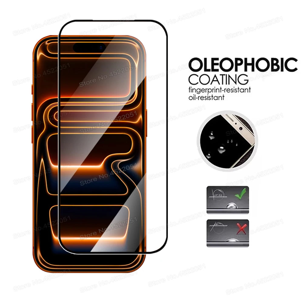 10 IN 1 9D Full Tempered Glass For iPhone 17 16 15 14 13 12 11 Pro Max Plus Mini 16e Screen Protector For iPhone 17 Pro Max Air