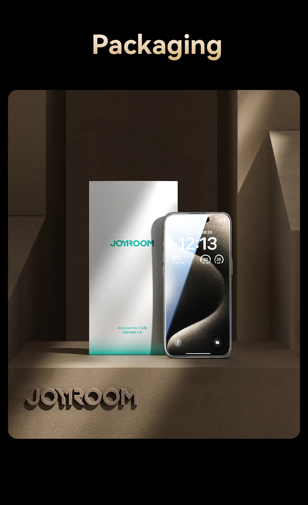 Joyroom 1/2Pcs Anti-spy Glass For iPhone 16 15 Pro Max Glass For iPhone 16 15 14 13 12 Pro Max Privacy Screen Protector Film