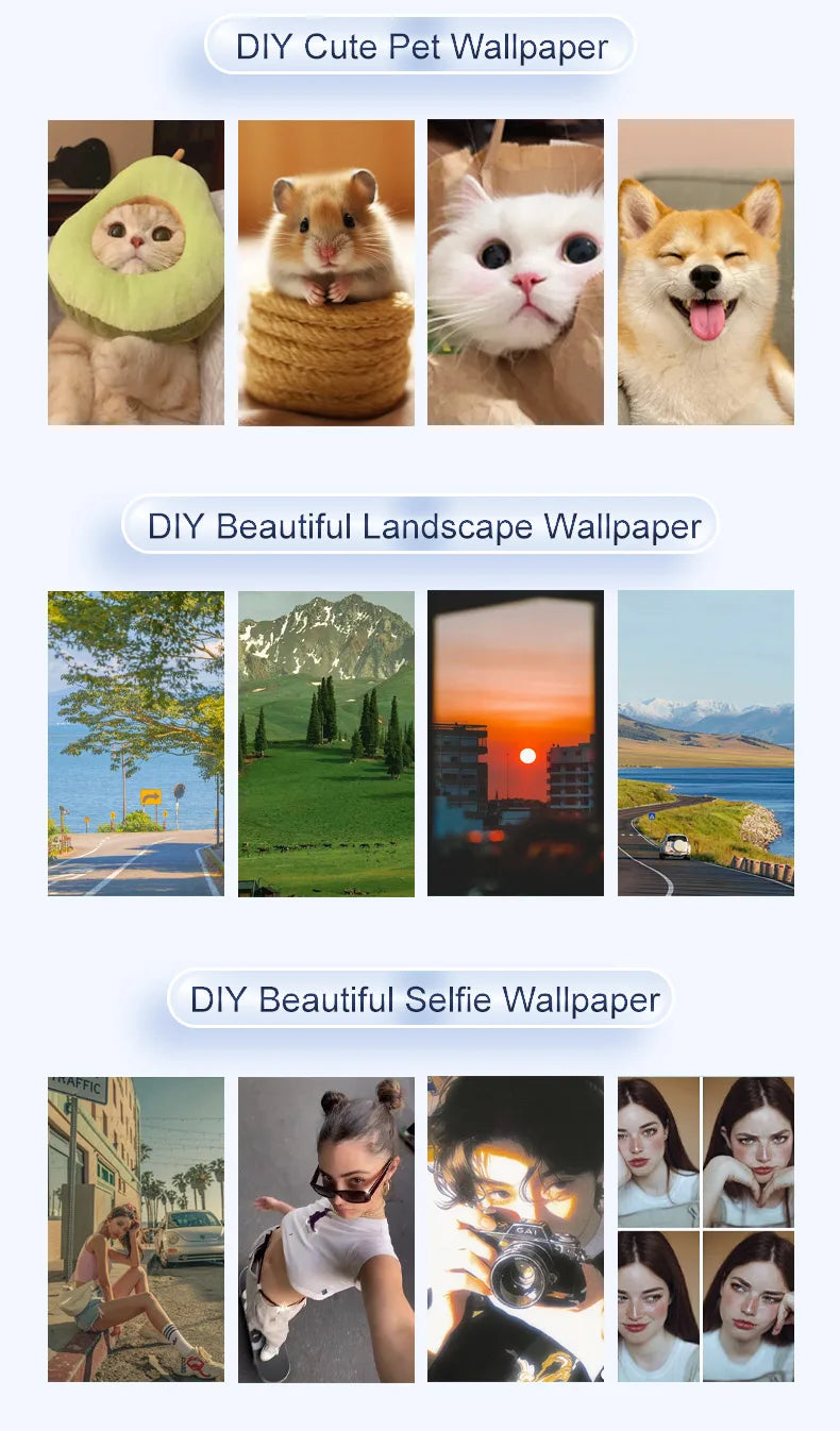 2.53 inches E-ink phone case photos Display Wireless transmission DIY screen for iphone 16/15/14/13 Round Support Magsafe