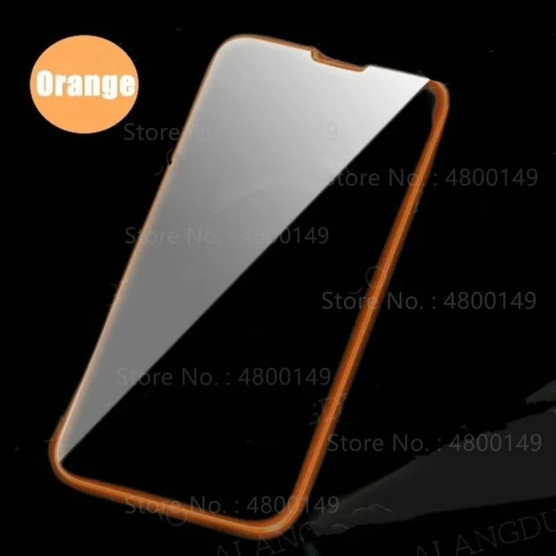 3PCS Night Light Luminous Screen Protector Used Phones for IPhone 12 11 13 14 15 16 Pro Max Plus Mini Case Tempered Glass Film