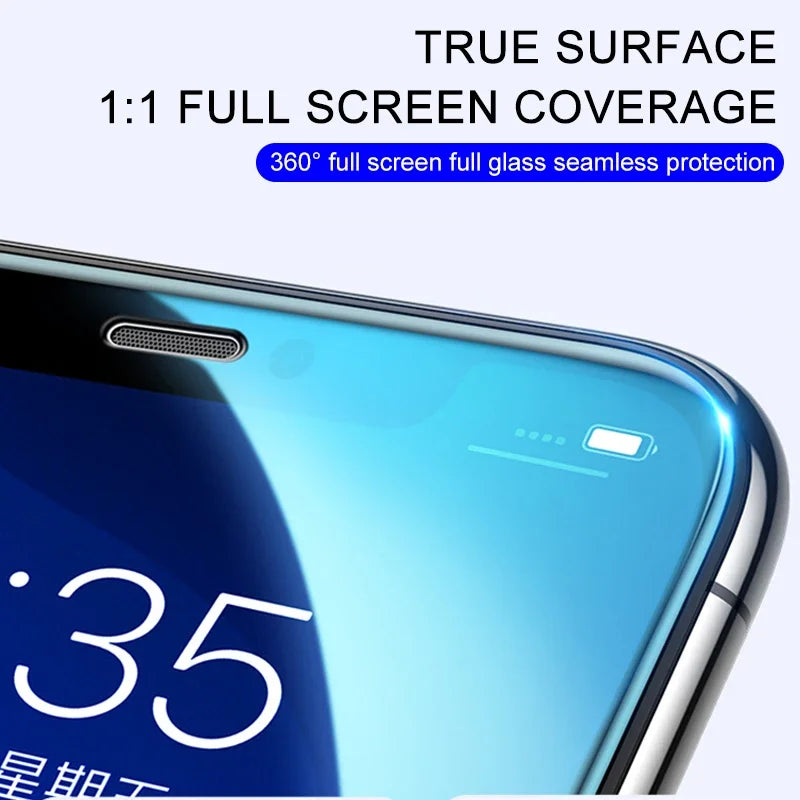 3PCS 30D Tempered Glass Screen Protector for IPhone 17 Air 13 14 11 15 16 Pro Max Plus 12 Mini XS XR X Film Protective Cover