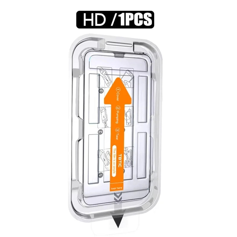 1-3PCS 8K Tempered Glass For iPhone 17 Pro Max 15 13 12 16 Pro Max 14Plus Air Oleophobic Coating 9H Full Cover Screen Protectors