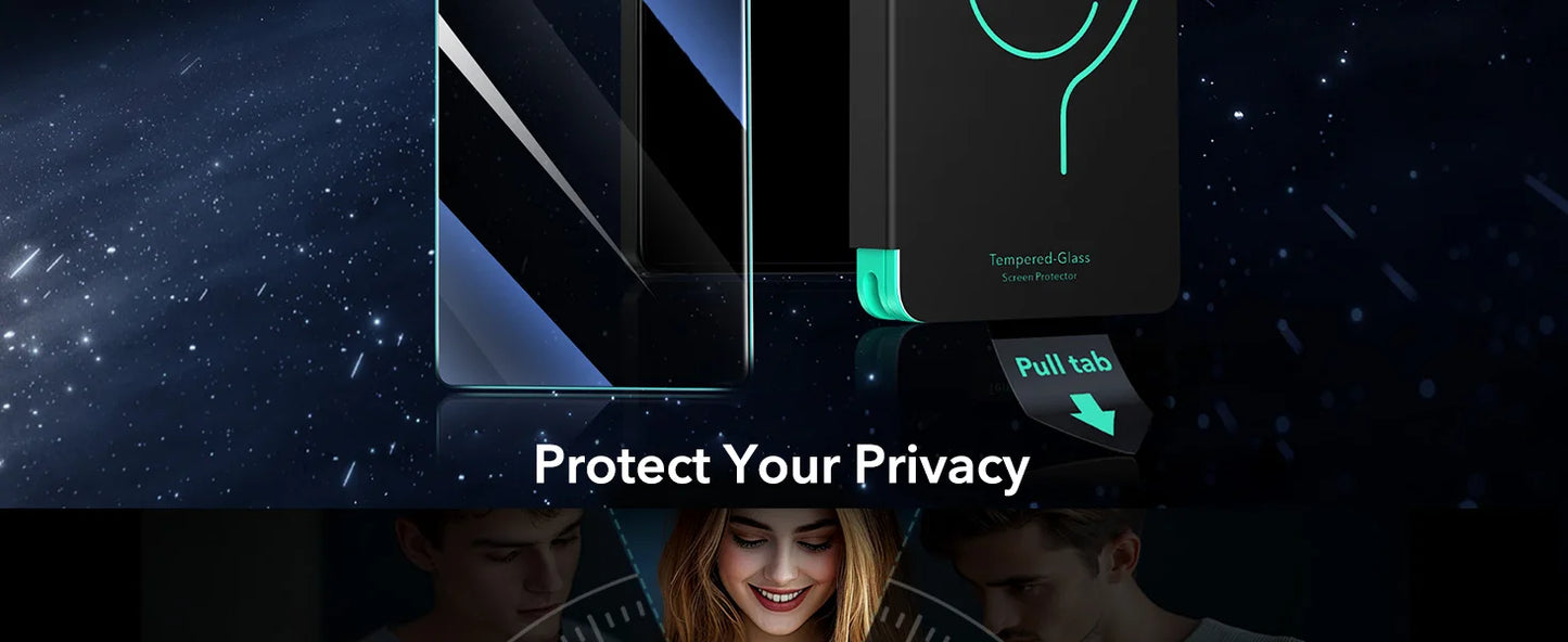 ESR for Samsung S25 Ultra Screen Protector 3pcs HD Tempered Glass Film with Easy Installation Frame for Galaxy S25 Ultra