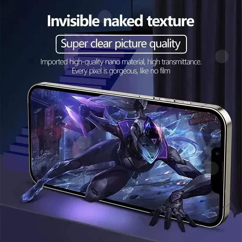 5 Pcs Hydrogel Film For iPhone 17 16 16e 15 14 13 12 11 Pro Max Plus 12 13 Mini 8 7 Plus SE XR X XS Full Cover Screen Protector