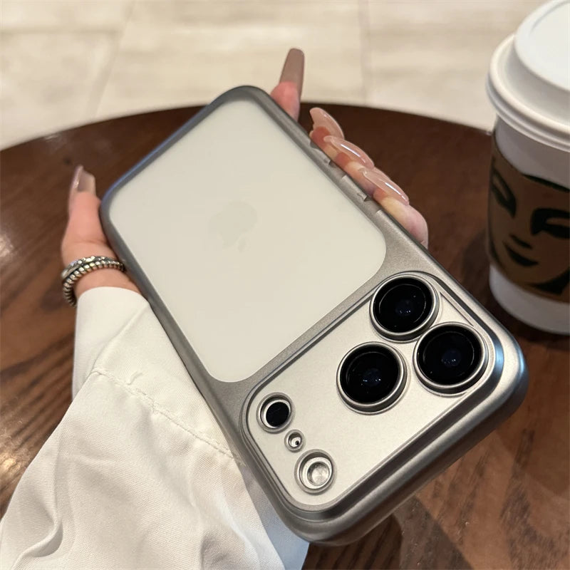 Luxury New Ultrathin UV Plating Matte Anti Slip 17 Pro Max Phone Case for iPhone 17 Lens Film Protect Translucent Hard PC Cover