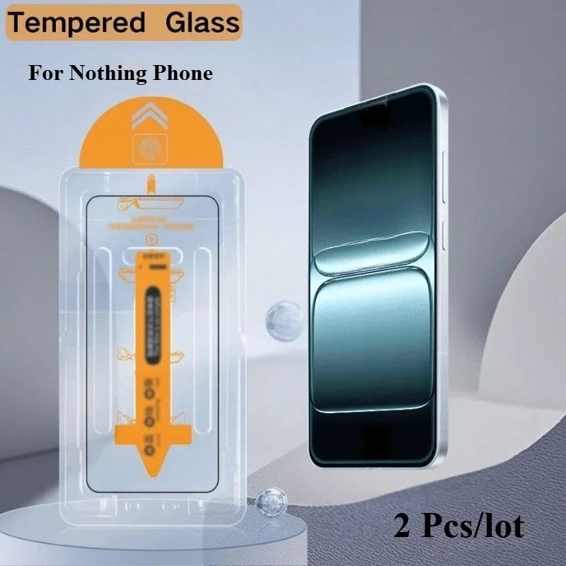 2Pcs HD Tempered Glass For Nothing Phone 1 /2/ 3a 2A Pro Screen Protector Add Dust-Proof Easy Installation Tool Protective Film