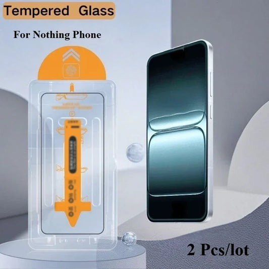 2Pcs HD Tempered Glass For Nothing Phone 1 /2/ 3a 2A Pro Screen Protector Add Dust-Proof Easy Installation Tool Protective Film
