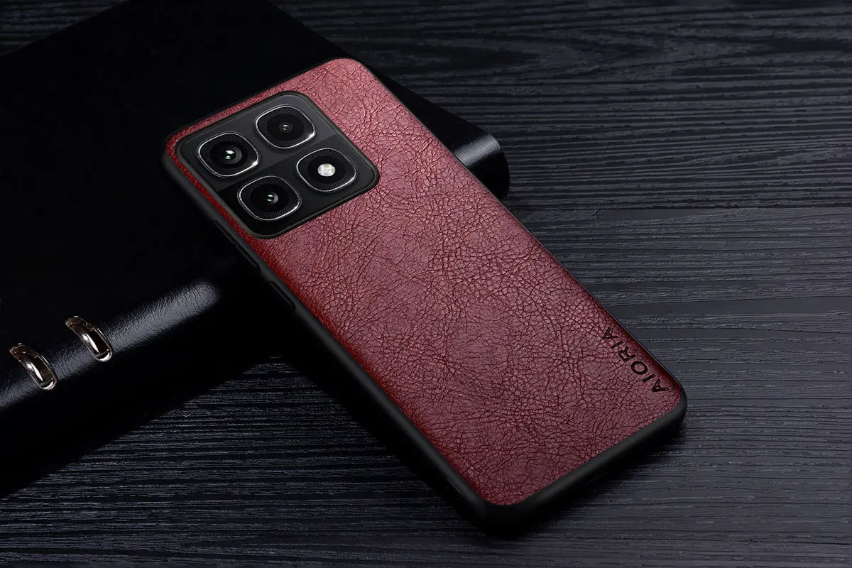 Luxury Leather Case For Xiaomi 14T Premium Business Style Retro Litchi Pattern Back Cover for Xiaomi 14T Pro case