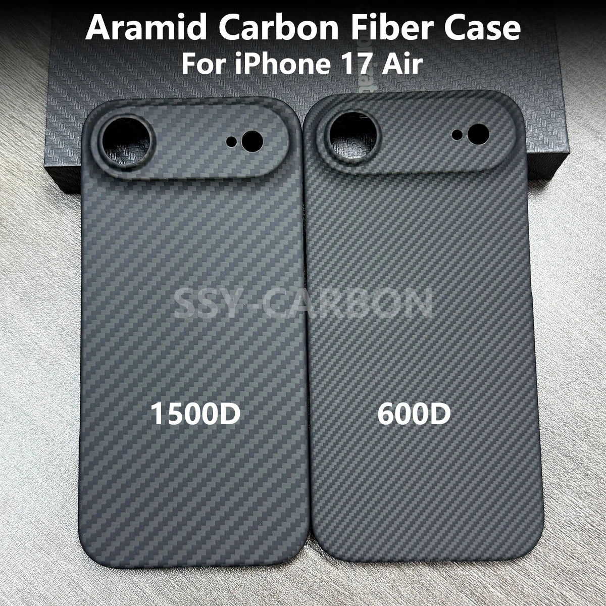 Real Carbon Fiber Case For Apple iPhone 17 Air Aramid 600D 1500D Carbon fiber Cover Luxury Ultra-thin Lightweight Armor Shell