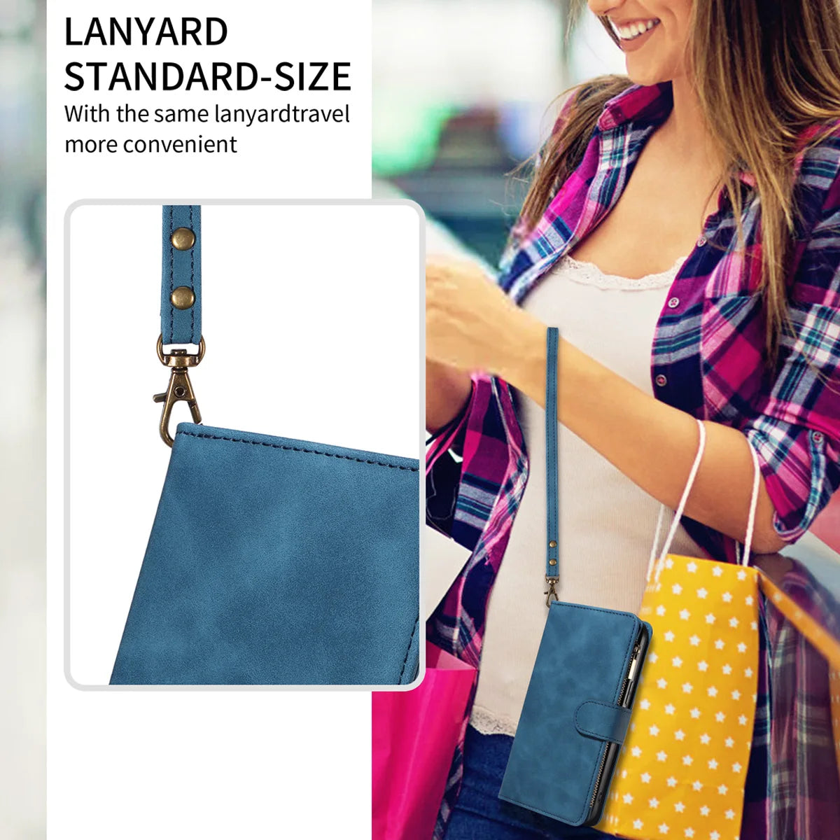 Skin Friendly Leather Phone Case for Xiaomi POCO X3 X5 C3 M2 M5S 11T 11Lite 12 12T 13Lite14 with Card Slots Zipper Wallet Cover