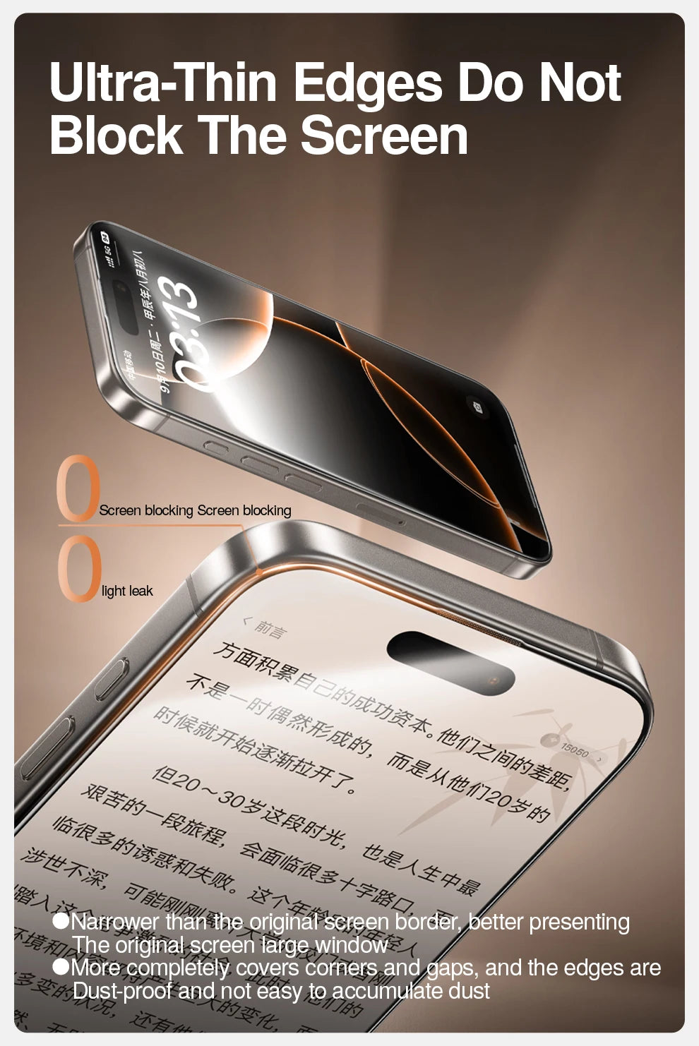 SmartDevil Screen Protector for iPhone 17 Pro Max 17 Pro 16 15 14 Dust-free Box HD Clear Temperd Glass Film Anti-fingerprint