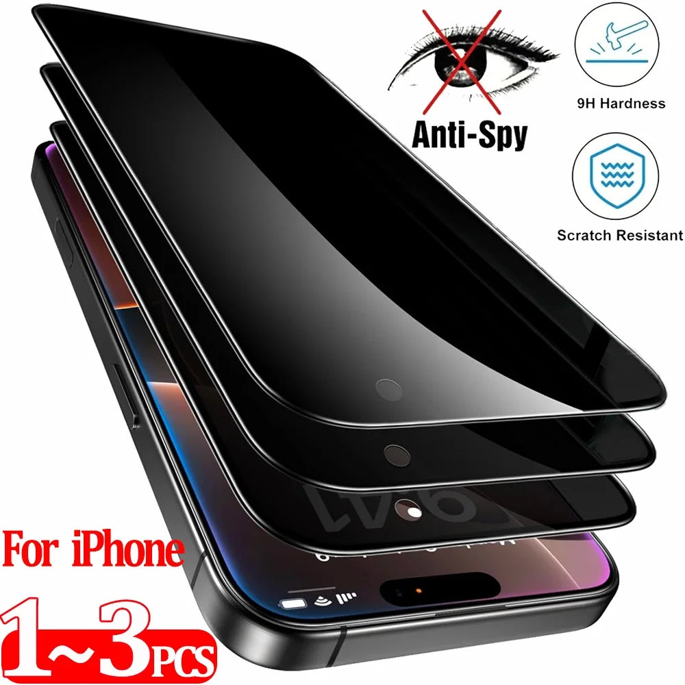 Clear Glass Film For iPhone 15 16 17 Pro Max Screen Protector For iPhone 11 12 13 14 15 Pro Tempered Glass iPhone13 Mini 16 Plus