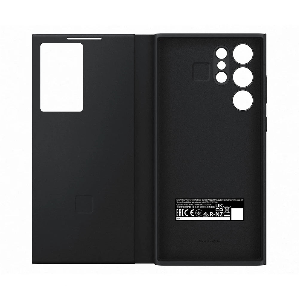 Original Smart View Wallet Flip Case For Samsung Galaxy S22Ultra SM-S908B Smart View Phone Case Cover（EF-ZS908)