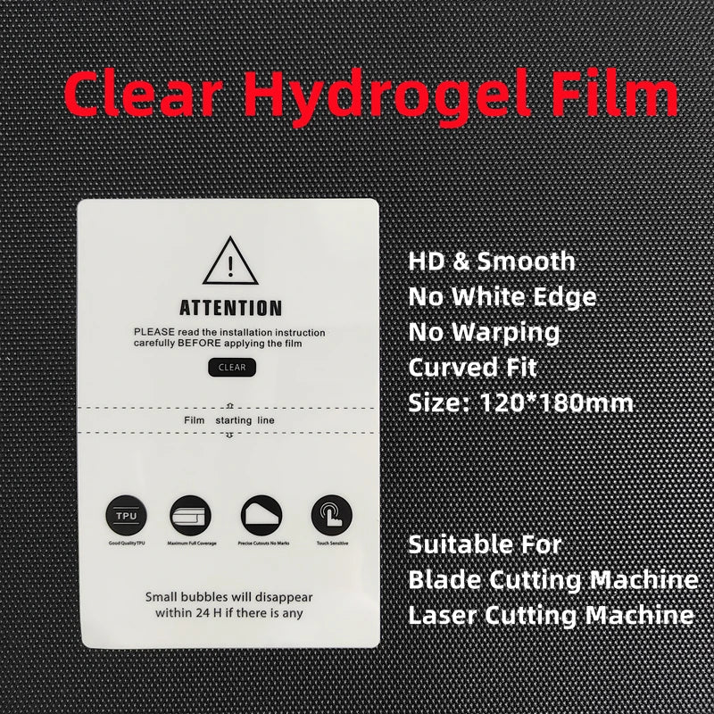 50PCS HD MATTE Privacy Frosted Protection Flexible Hydrogel Film For Mobile Phone TPU Screen Protective Film For Cutting Machine