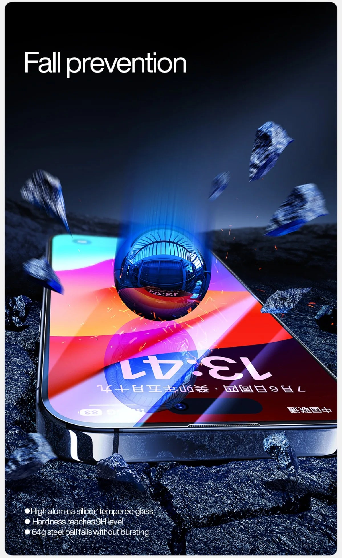 SmartDevil Full Cover Tempered Glass for iPhone 17 17Pro Max 16ProMax 16Pro Screen Protector for iPhone 15Pro HD Anti-blue Light