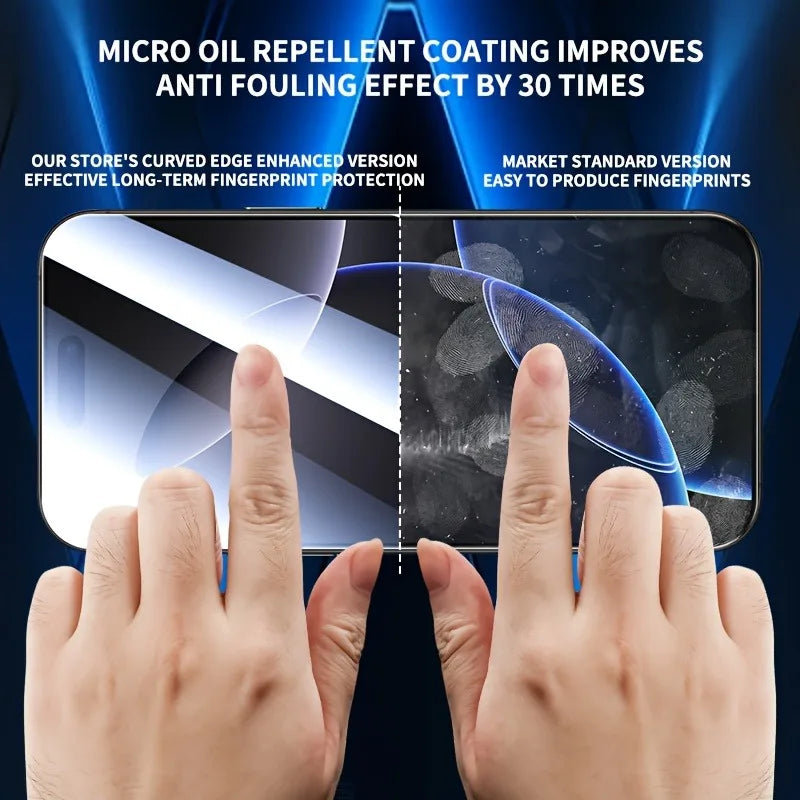 2Pack Transparent Tempered Glass Screen Protector for IPhone 17 16 Pro Max 16e 15 14 Plus 13 12 11 Pro Mini XR XS Max Glass Film