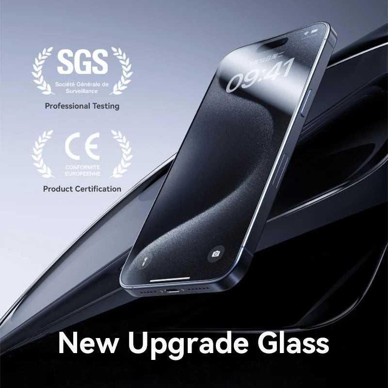 Joyroom 1/2/3pcs Tempered Glass For iPhone 16 15 14 13 12 11 Pro Max Screen Protector For iPhone 16 Full Screen Protective Glass