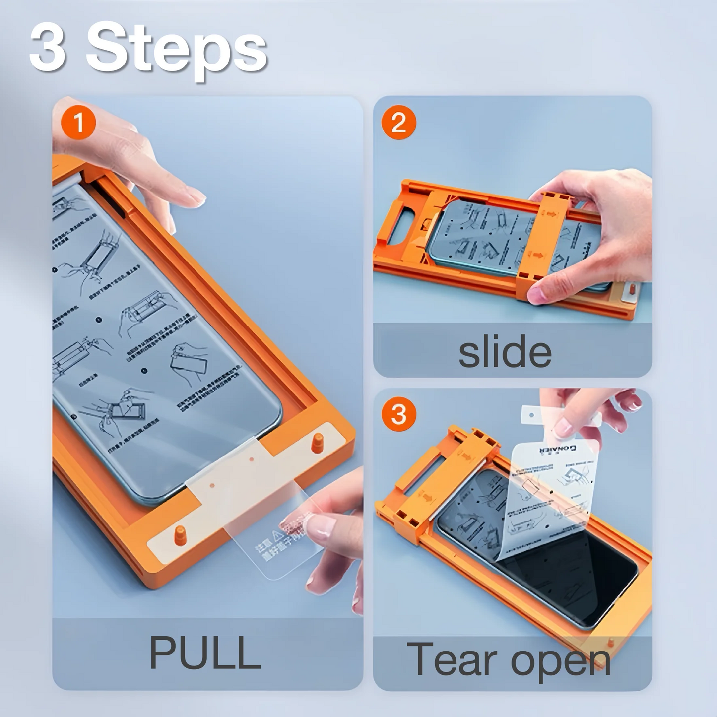 3Pcs For Samsung Galaxy S25 S23 Ultra S24 S22 S21 Note 20 Screen Protector No Dust Positioning With Kit, Not Tempered Glass