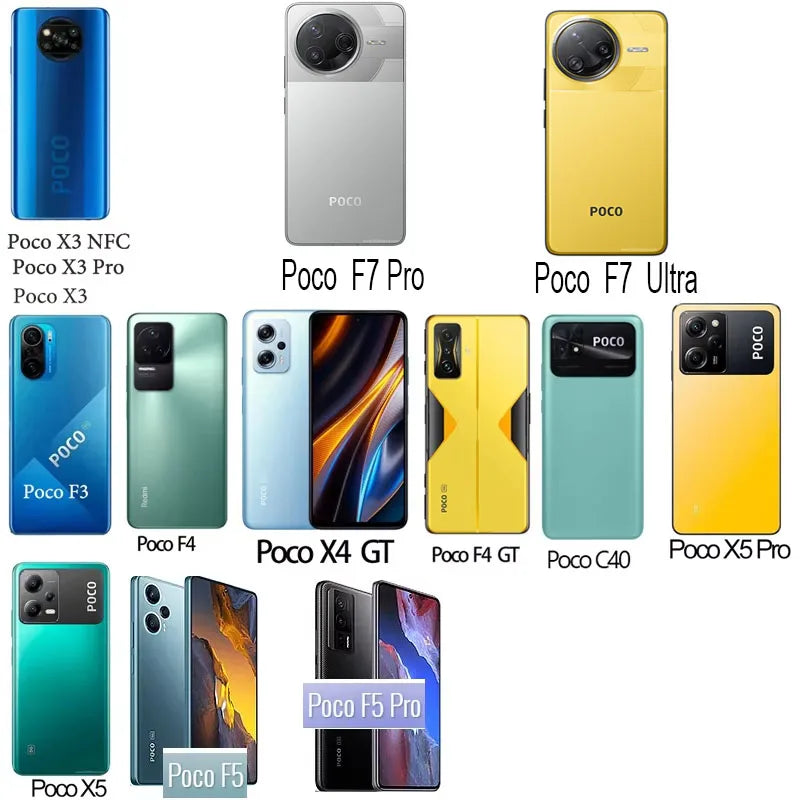 Film Poco X7 F6 X6 X5 X3 F5 Pro 5G Tempered Glass Poko F7 Ultra Camera Film Poco x7 Pro Screen Protector For Poco F7 Pro Glass