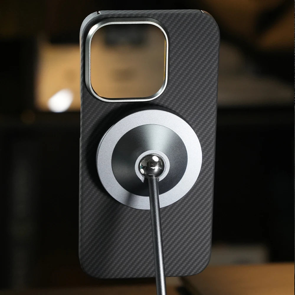 Aramid Carbon Fiber Magnetic Case for iPhone 16 17 Pro Max Cases Kevlar Fiber Cover for 16 Pro 15 Pro Max Aramid Carbon Funda