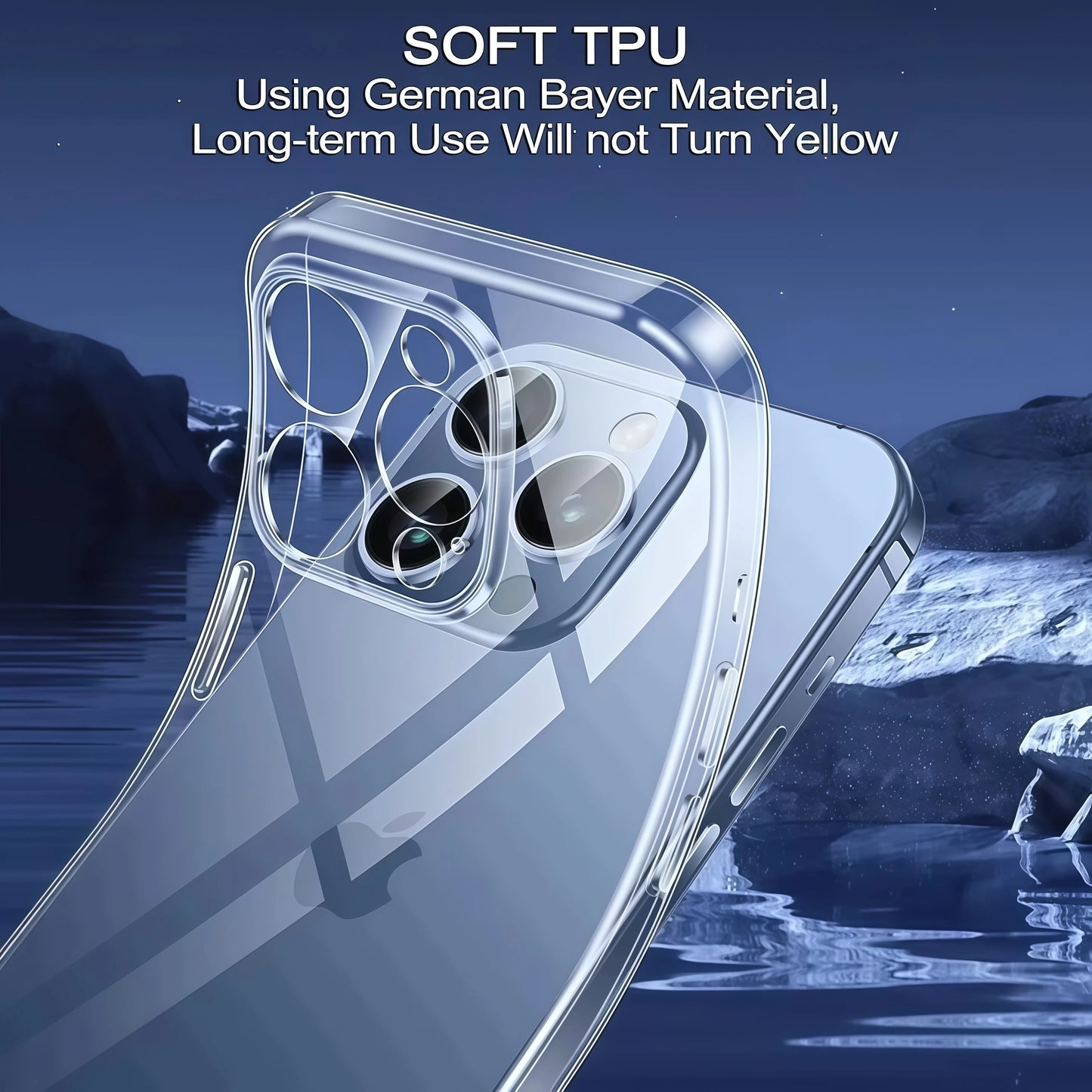 Ultra Thin Clear TPU Phone Case For iPhone 17 Air 16 15 14 13 12 11 Pro Xs Max 7 8 6 6s Plus Mini X XR 16e Soft Silicone Cover