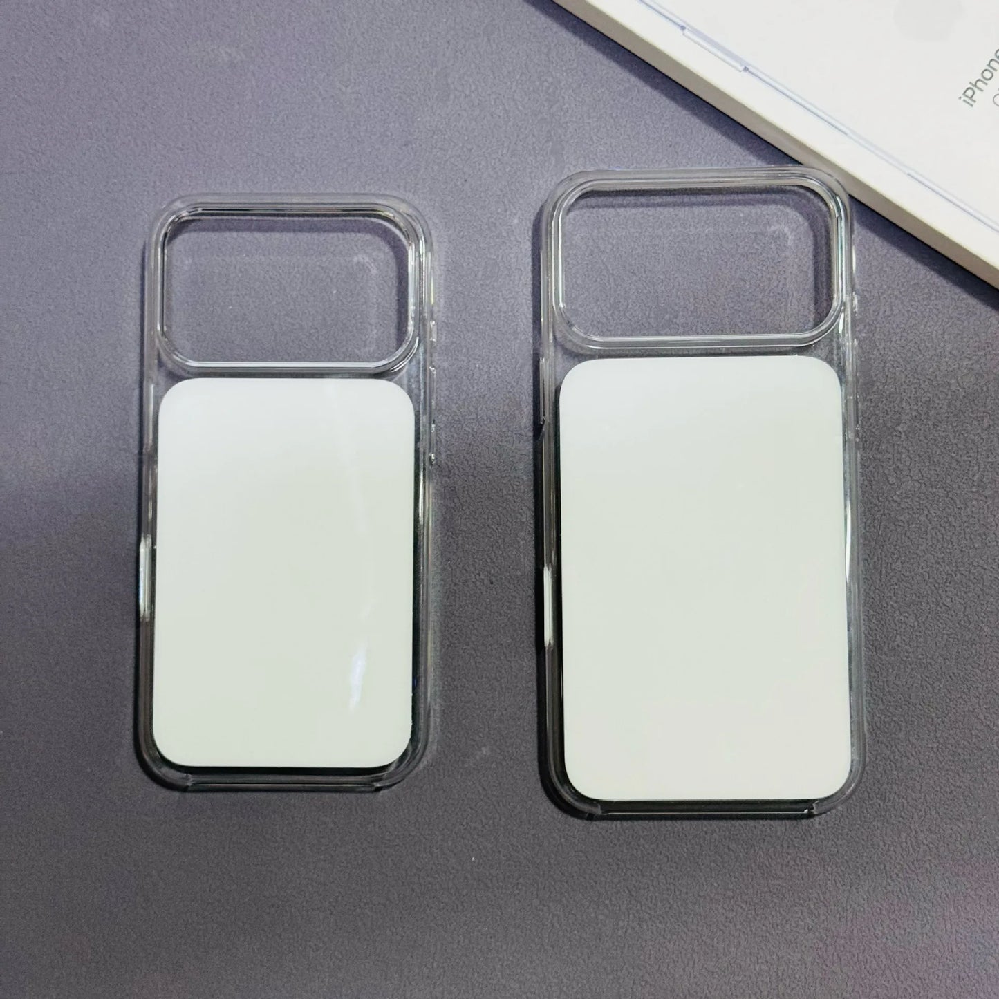 For iPhone 17 Pro Max Transparent Case with Camera Touch Button Magnetic Animation Phone Case