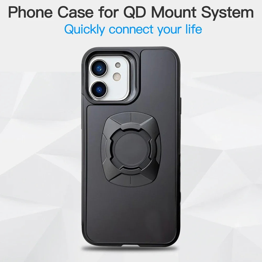 Twsit Lock Phone Case Holder MotorCycle Bicycle iPhone case Quick Lock Fit for Quad System Phone Mount/Holder 14 15 16 Pro Max