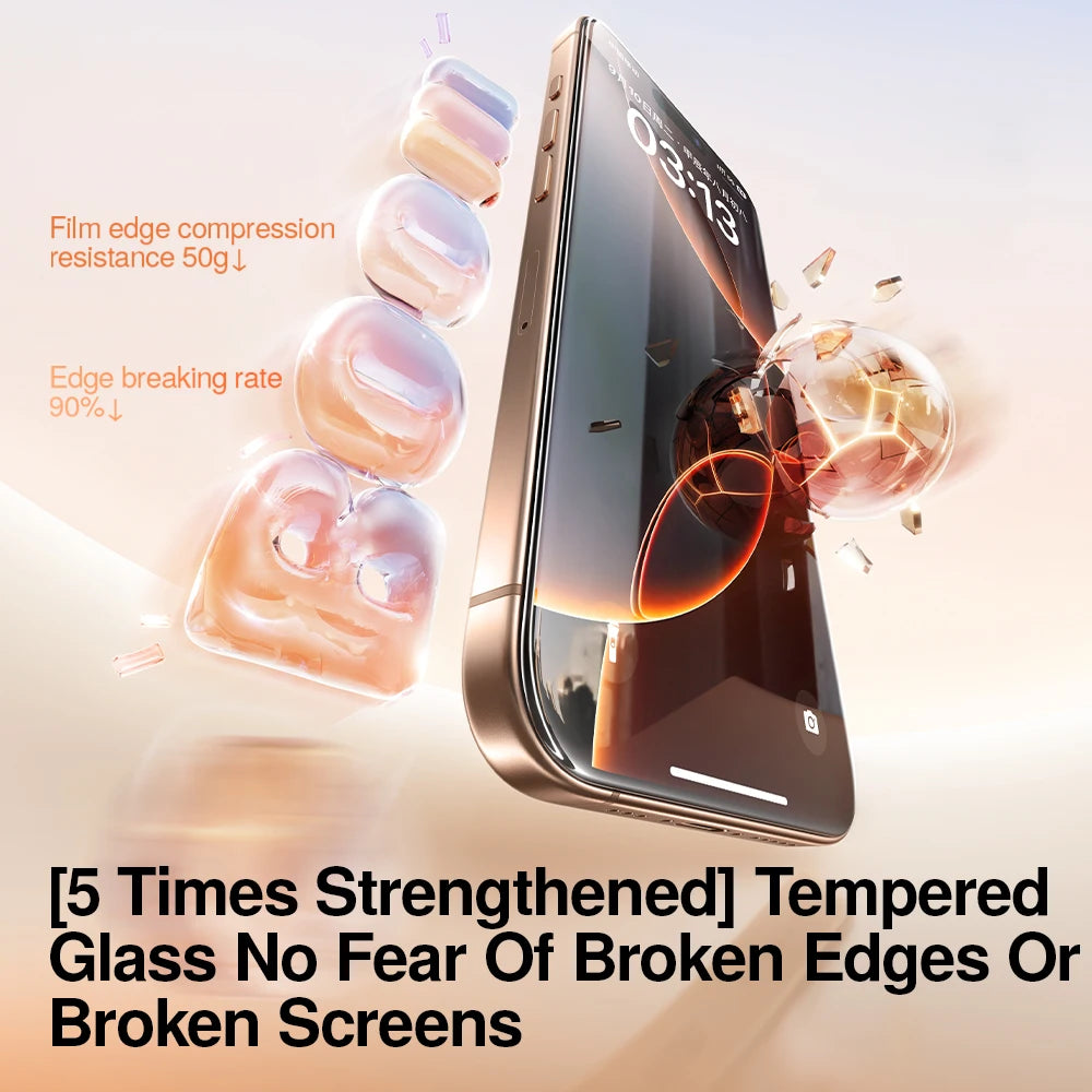 SmartDevil Screen Protector for iPhone 17 Pro Max 17 Pro 16 15 14 Dust-free Box HD Clear Temperd Glass Film Anti-fingerprint