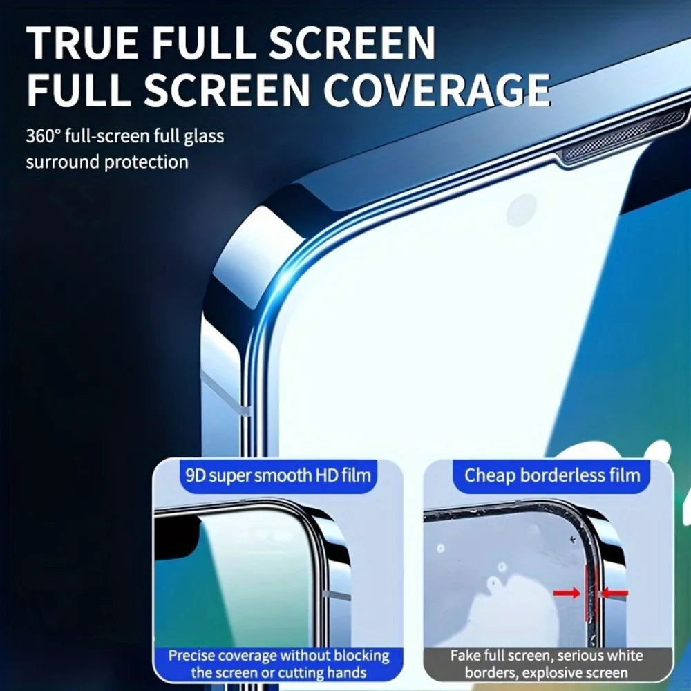 3Pcs Ultra Clear Tempered Glass For iPhone 17 16 14 15 Pro Max 15 14 Plus Screen Protector For iPhone 11 12 13 Pro 16e XR XS Max