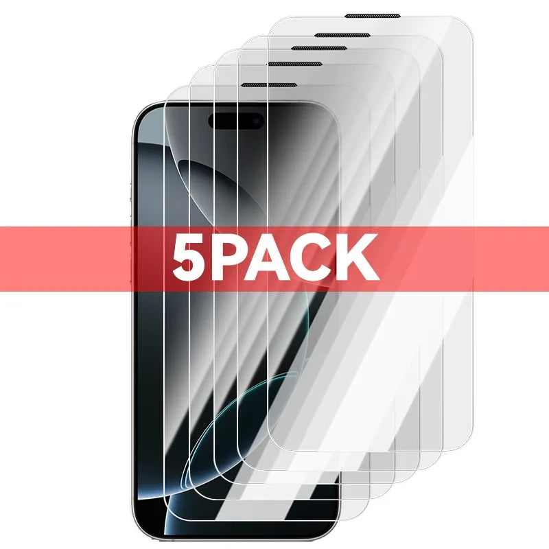 1-5PCS 3D Full Cover Tempered Glass For iPhone 17 Pro Max/17 Pro/17 Air 8K Ultra HD Screen Protector Premium Anti-scratch Film