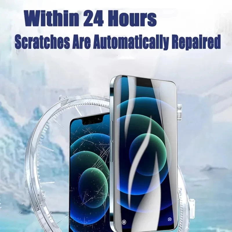 3Pcs Soft Hydrogel Film For iPhone 16 15 14 13 12 11 Pro Max XS XR X 7 8 15 Plus Protective Silicone TPU Screen Protector