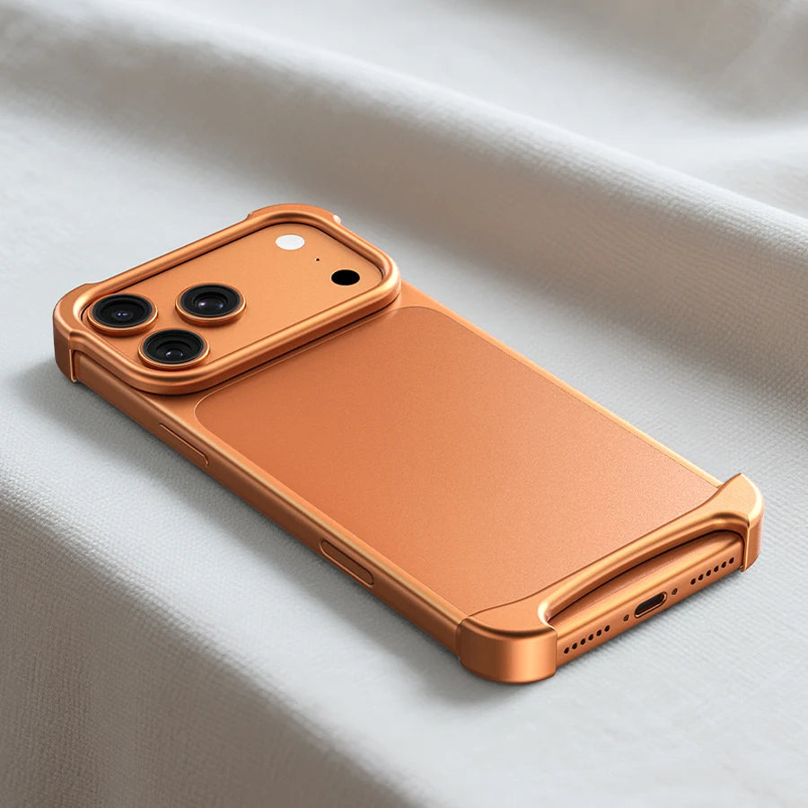 Arc Case Luxury Aluminum Metal Bumper Phone Pulse Case For IPhone13 14 15 16 17 Air Pro Max 16Pro Plus Lightweight Phone Cover
