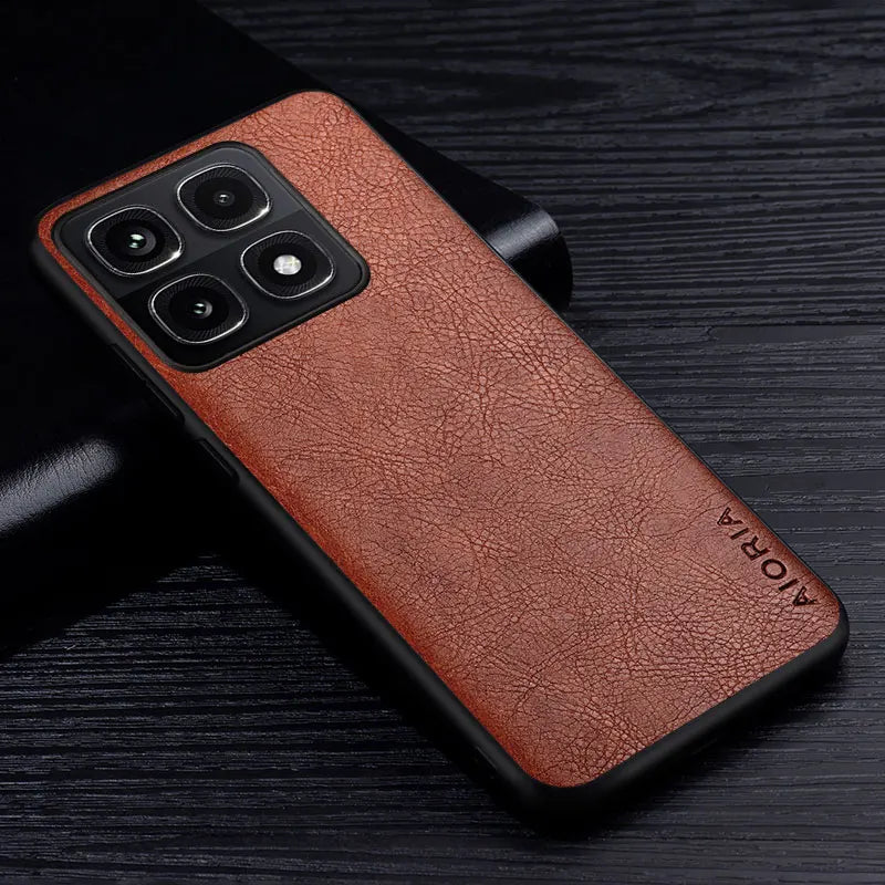 Luxury Leather Case For Xiaomi 14T Premium Business Style Retro Litchi Pattern Back Cover for Xiaomi 14T Pro case