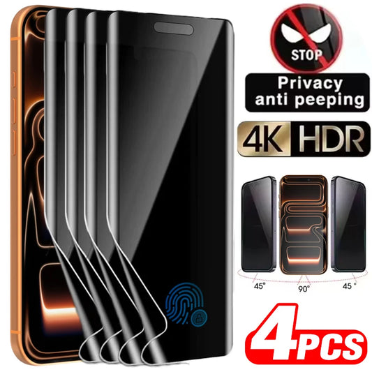 1-4Pcs Anti-Spy Soft TPU Screen Protector for iPhone 17 Pro Max/17Pro/17Air/17 Privacy Anti-peep Scratch-proof Hydrogel Films