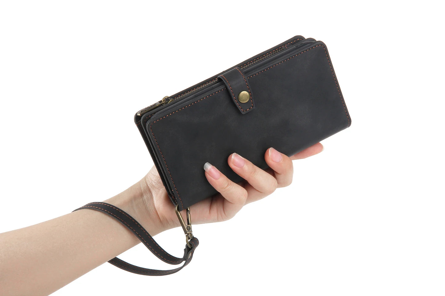 Detachable Magnetic Leather Case For Samsung Galaxy A73 A71 A54 A53 A52 A51 A34 A33 A15 A55 A35 Zipper Wallet Cards Holder Cover