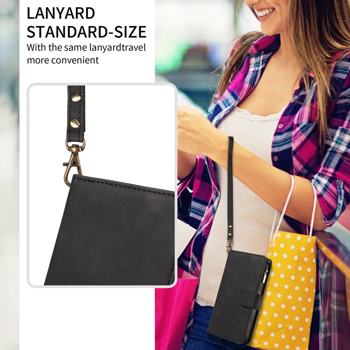 Skin Friendly Leather Phone Case for Xiaomi POCO X3 X5 C3 M2 M5S 11T 11Lite 12 12T 13Lite14 with Card Slots Zipper Wallet Cover