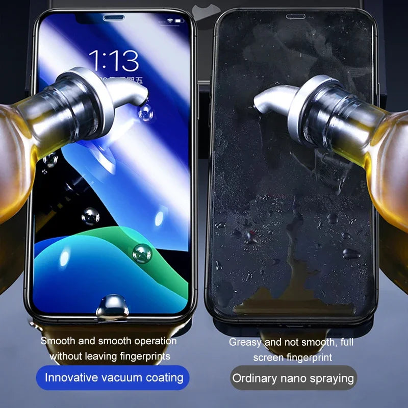 3PCS 30D Tempered Glass Screen Protector for IPhone 17 Air 13 14 11 15 16 Pro Max Plus 12 Mini XS XR X Film Protective Cover