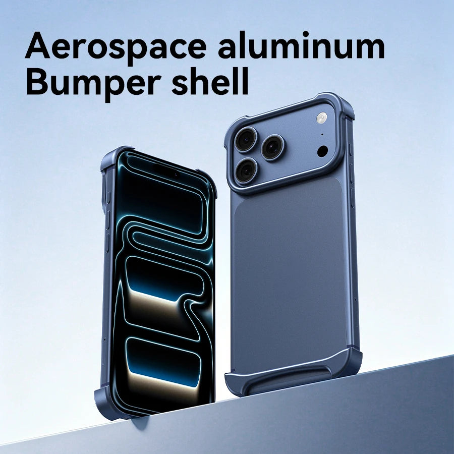 Arc Case Luxury Aluminum Metal Bumper Phone Pulse Case For IPhone 17 Pro Max 17 Air Pro Unique Design High-strength Phone Cover