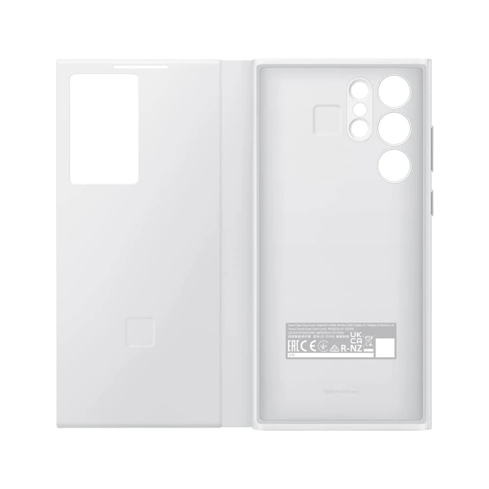 Original Smart View Wallet Flip Case For Samsung Galaxy S22Ultra SM-S908B Smart View Phone Case Cover（EF-ZS908)