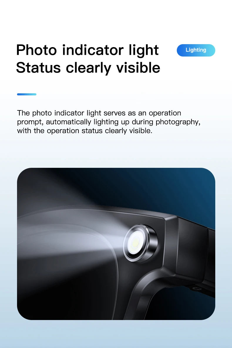 LIGE AI Smart Glasses 4K HD Camera 32GB Memory BT Call Voice Assistant Translate Touch Control Music Player sunglasses Men Women