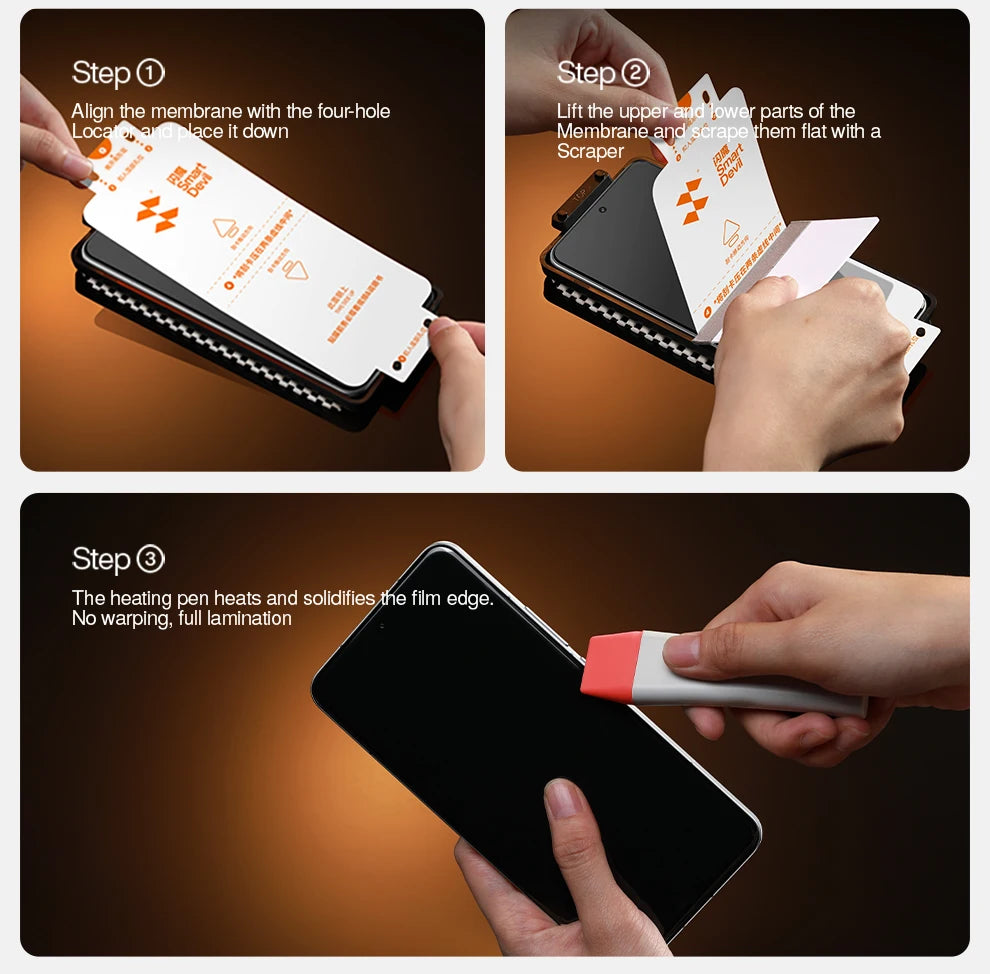 SmartDevil Heat sensitive Screen Protector For Xiaomi 15 15Pro Full Screen Soft Film For 15ultra 14 Pro Curved Screen