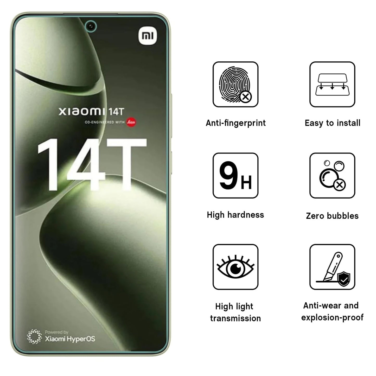 For Xiaomi 14T Tempered Glass Screen Protector Glass Film