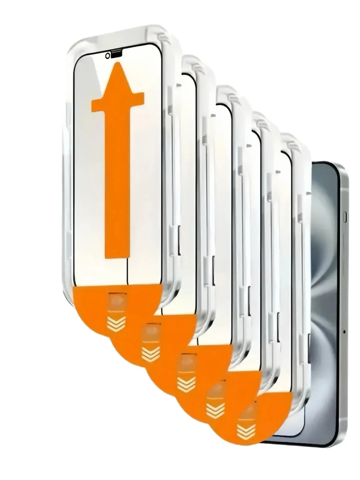 5Pcs For iPhone 16e 16 15 14 13 12 11 Pro Max XS XR Privacy Screen Protector 4K High Definition Tempered Glass Waterproof