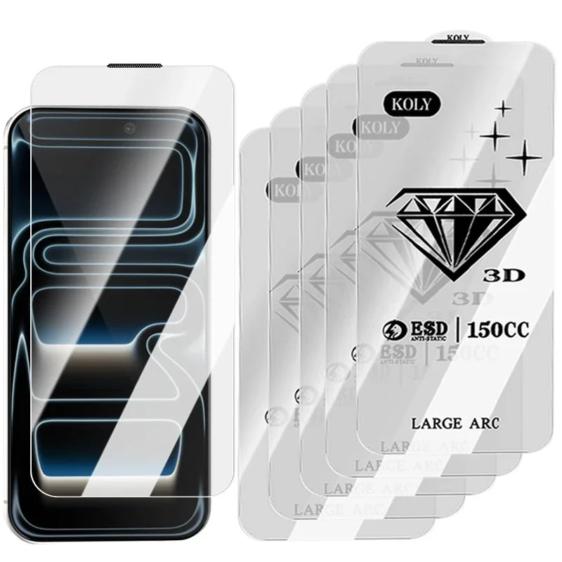 5/3/1Pcs HD Premium Tempered Glass Film For iPhone 17 Pro Max/17 Pro/17 Air 3D Full Cover 8K Screen Protector Anti-scratch Film