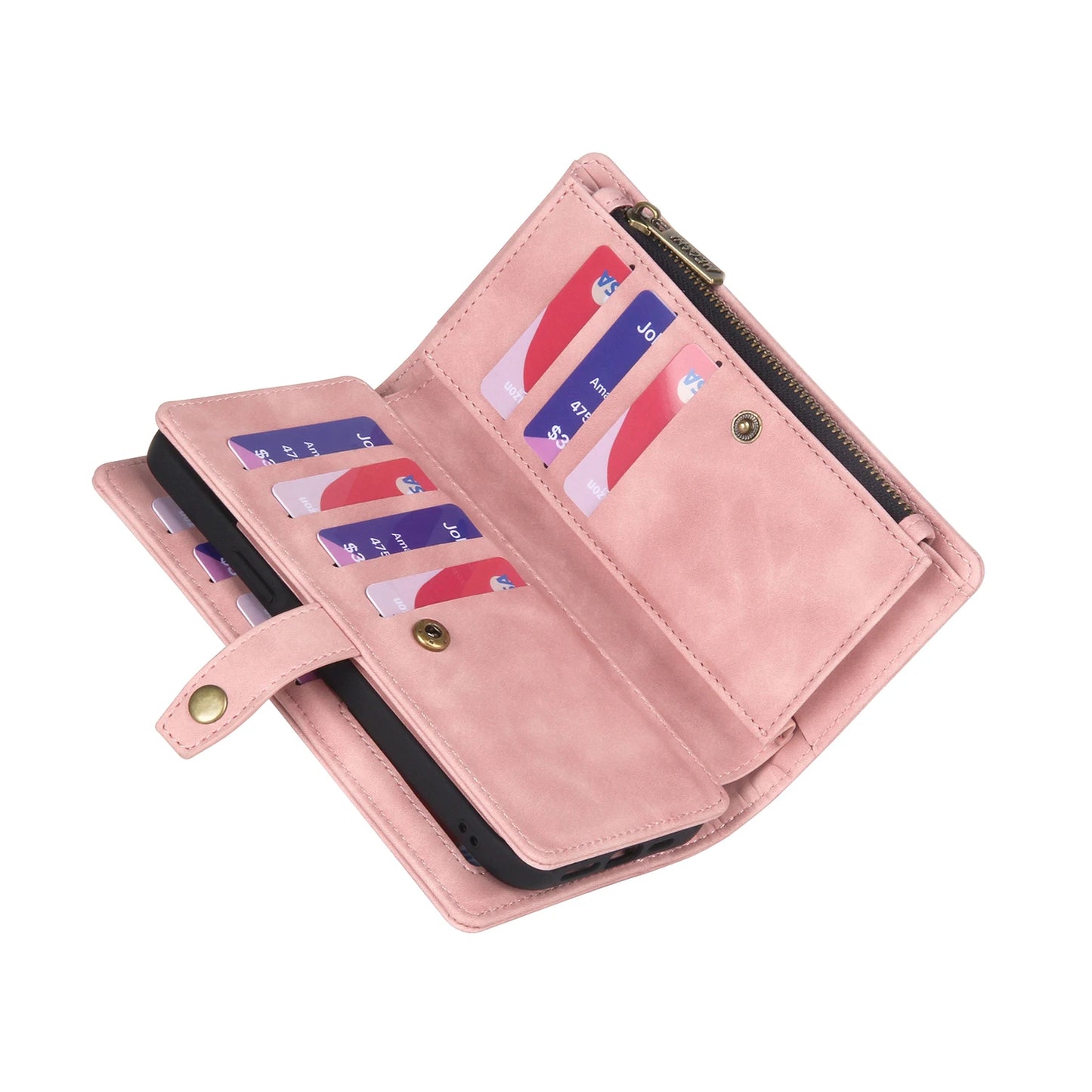 Detachable Magnetic Leather Case For Samsung Galaxy A73 A71 A54 A53 A52 A51 A34 A33 A15 A55 A35 Zipper Wallet Cards Holder Cover