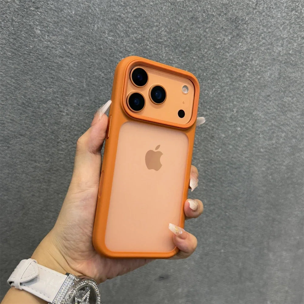 With Camera Control Button Case for iPhone 17 Pro Max 17Pro Slim Matte Translucent PC TPU Shockproof Cover for iPhone 17 Air