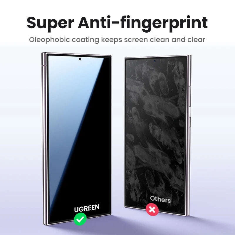 UGREEN 2PCS Screen Protector for Samsung Galaxy S25 Ultra 2025 Glass Film for Samsung S24 S25 Ultra S25Ultra Protective Films HD
