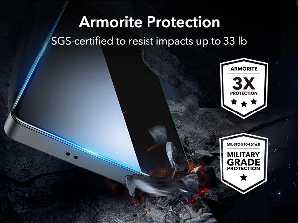 ESR for Samsung S25 Ultra Screen Protector 3pcs HD Tempered Glass Film with Easy Installation Frame for Galaxy S25 Ultra