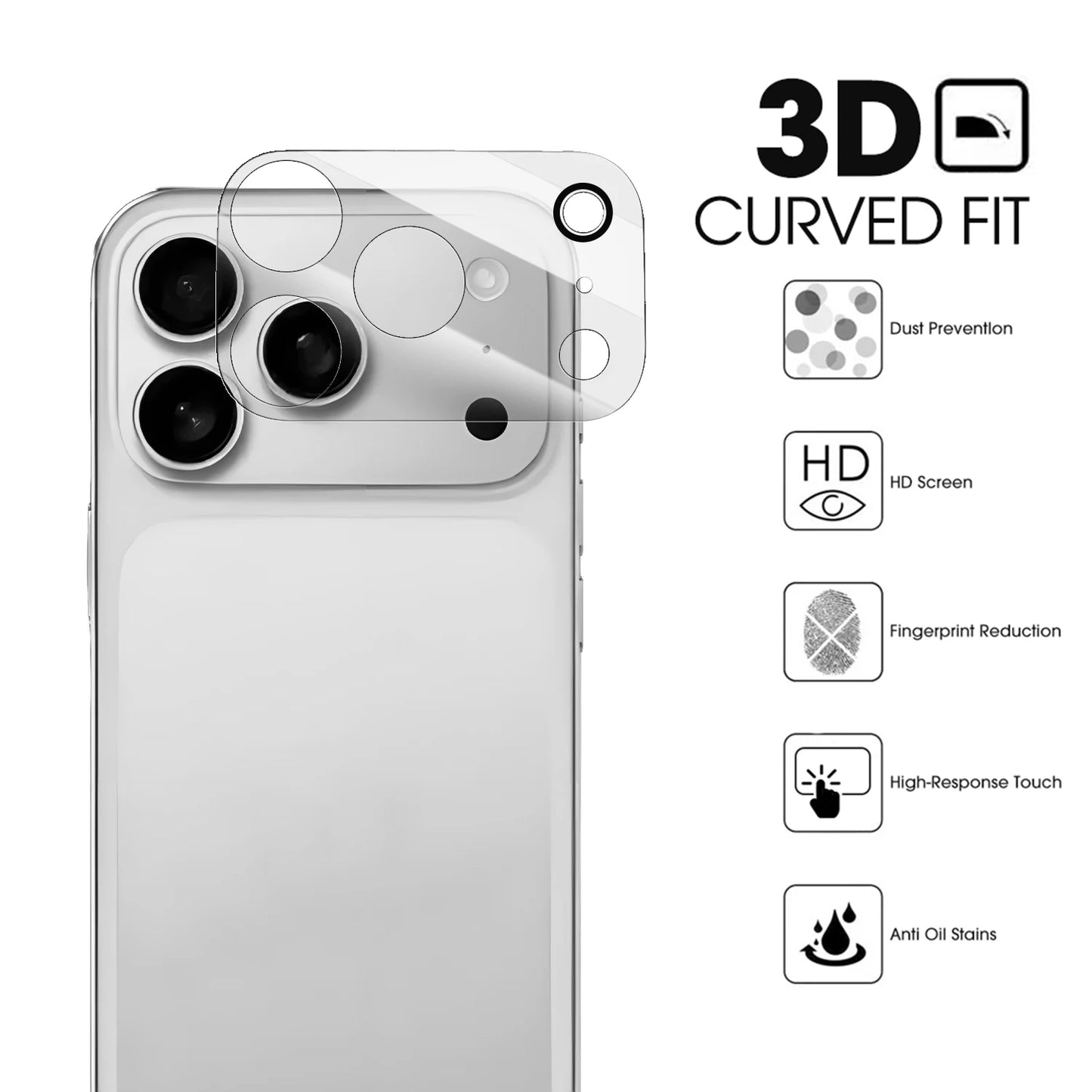 Camera Lens Glass for IPhone 17 Pro Max Camera Lens HD Clear Anti-scratch Protective Film for IPhone17 Air 17 Pro Max Lens Glass